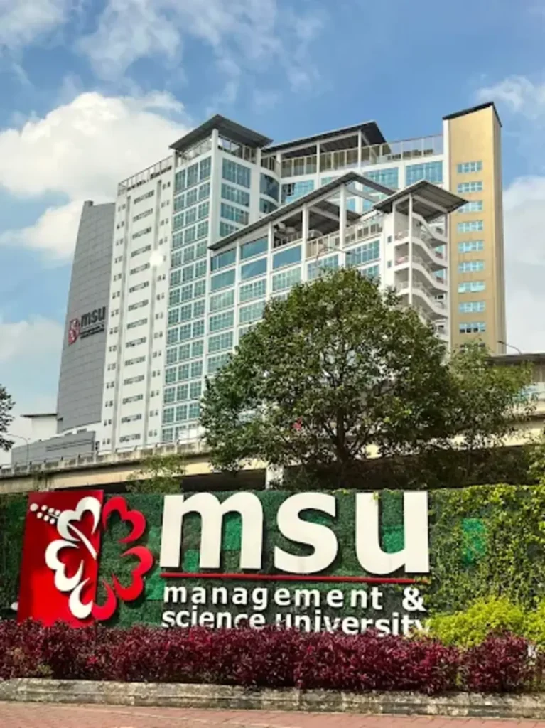 MSU Sign Board with Close Shot